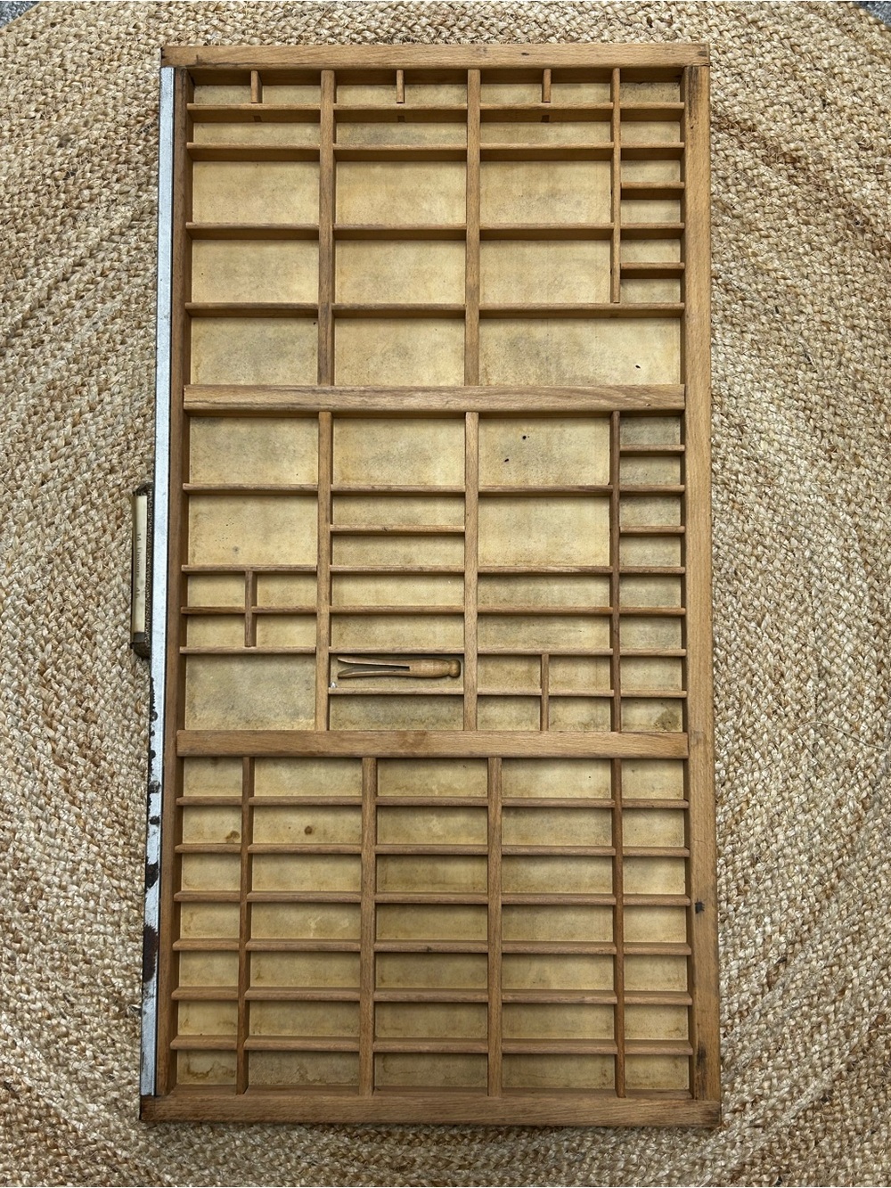 Vintage Hamilton Letterpress Typeset Printers Tray Wooden Curio Display Shelf - Picture 8 of 8